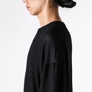 THE VIRIDI-ANNE black wool silk sweater *as is